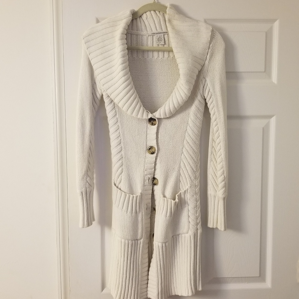 Knit sweater-jacket